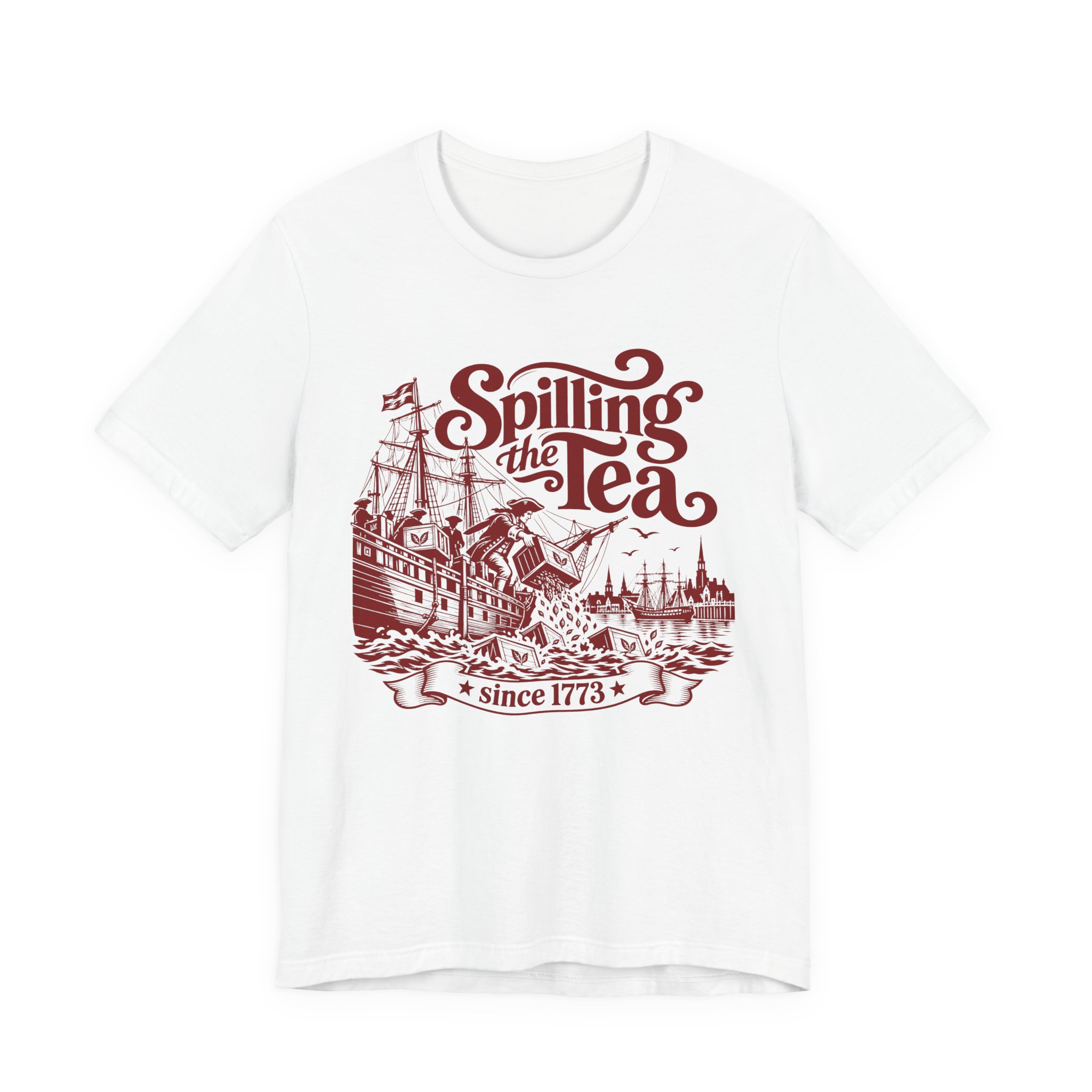 Spilling the Tea Since 1773 History-Inspired Tea Lover T-Shirt